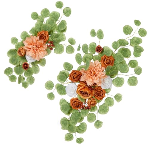 Sbshiouu Künstliche Hochzeitsblumen-Dekorationen, hängende Blumenarrangement, Outdoor, Hochzeit, Zeremonie, Empfang, 2 Stück Sbshiouu Künstliche Hochzeitsblumen-Dekorationen, hängende Blumenarrangement, Outdoor, Hochzeit, Zeremonie, Empfang, 2 Stück von Sbshiouu