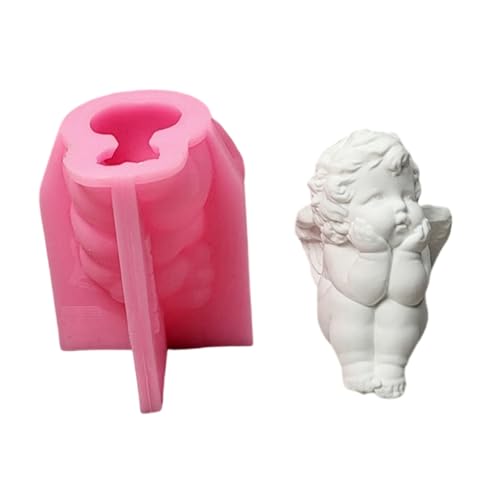 Sbshiouu Little Kid Statue Silikon-Kerzenformen für Epoxidharz, Kerzen, Seife, Dekoration, Schokolade, Fondant für Süßigkeiten, Kuchen von Sbshiouu