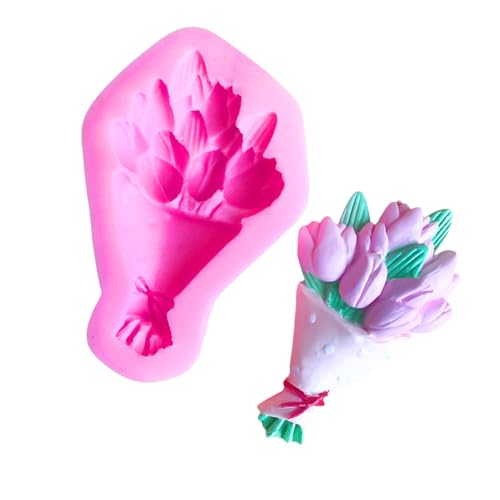Sbshiouu Silikon-Kerzenformen für Blumensträuße, Epoxidharz, handgefertigt, Kerzen, Seife, Fondant, Süßigkeiten, Kuchen, Schokolade Sbshiouu Silikon-Kerzenformen für Blumensträuße, Epoxidharz, handgefertigt, Kerzen, Seife, Fondant, Süßigkeiten, Kuchen, Schokolade von Sbshiouu