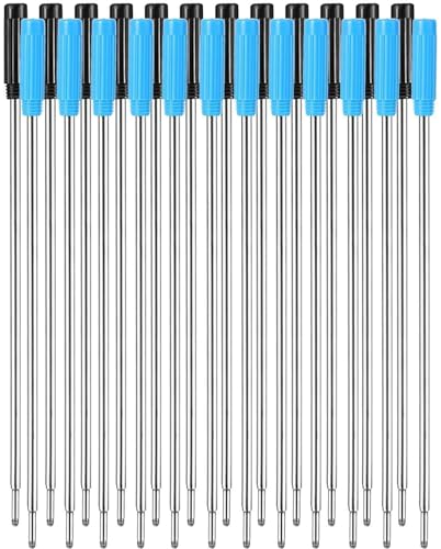 1Pc Kugelschreiber Metall Stift Refill 1.0mm Länge 11.6cm Kurze Großhandel Stift Ersatz Refill B0Q9 Schwarz Blau Stahl Mine von Sbyzm