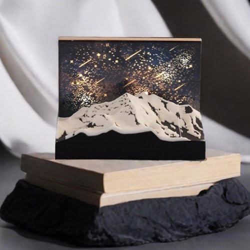Artsy Pads, Zeitmess-Kalender 2025, 3D-Kalender 2025, 3D-Kalender, Uhrenkalender 2025, 3D-Schneeberg-Kalender, Dachfenster, Notizblock, Papierschnitzerei, Geschenke geeignet für Heimbüro-Dekoration Artsy Pads, Zeitmess-Kalender 2025, 3D-Kalender 2025, 3D-Kalender, Uhrenkalender 2025, 3D-Schneeberg-Kalender, Dachfenster, Notizblock, Papierschnitzerei, Geschenke geeignet für Heimbüro-Dekoration von Sbyzm