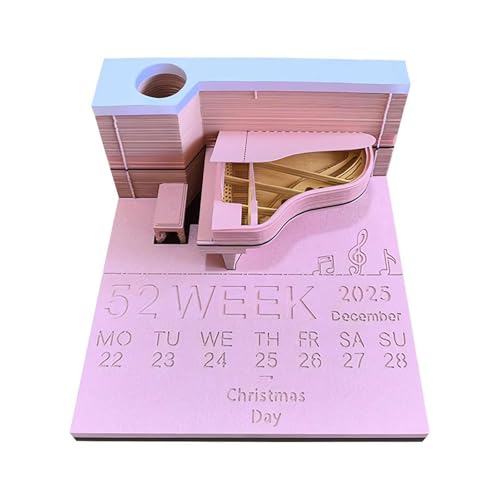 Sbyzm Time Piece Kalender, 2025 Neuer 3D-Notizblock, kreativer Schreibtischkalender, DIY-Notizblock, Abreißkalender, Papierschnitzerei, Geschenke, Raumdekoration, Desktop-Dekoration für Sbyzm Time Piece Kalender, 2025 Neuer 3D-Notizblock, kreativer Schreibtischkalender, DIY-Notizblock, Abreißkalender, Papierschnitzerei, Geschenke, Raumdekoration, Desktop-Dekoration für von Sbyzm