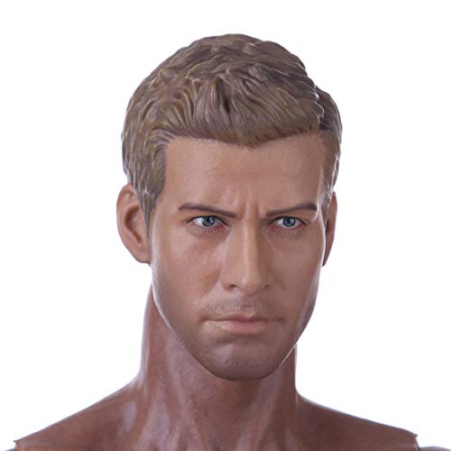 Scakbyer Männliche Kopf-Skulptur im Maßstab 1:6, Europa Amerika, starker gutaussehender Mann, robuster Kerl, Puppenkopf, kompatibel mit HT, VERYCOOL, TTL und Phicen TBLeague 30,5 cm Actionfigur-Körper Scakbyer Männliche Kopf-Skulptur im Maßstab 1:6, Europa Amerika, starker gutaussehender Mann, robuster Kerl, Puppenkopf, kompatibel mit HT, VERYCOOL, TTL und Phicen TBLeague 30,5 cm Actionfigur-Körper von Scakbyer