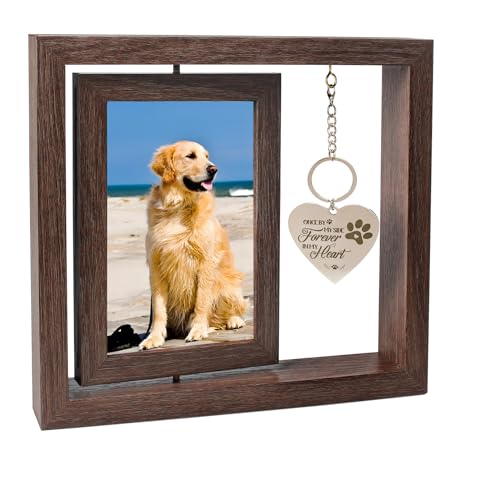Scentisippa Haustier-Gedenkgeschenke für Hunde und Katzen, drehbarer Holz-Bilderrahmen für 10 x 15 cm große Fotos, Gedenkgeschenke für den Verlust des Hundes, Trauergeschenk, Bilderrahmen für Scentisippa Haustier-Gedenkgeschenke für Hunde und Katzen, drehbarer Holz-Bilderrahmen für 10 x 15 cm große Fotos, Gedenkgeschenke für den Verlust des Hundes, Trauergeschenk, Bilderrahmen für von Scentisippa