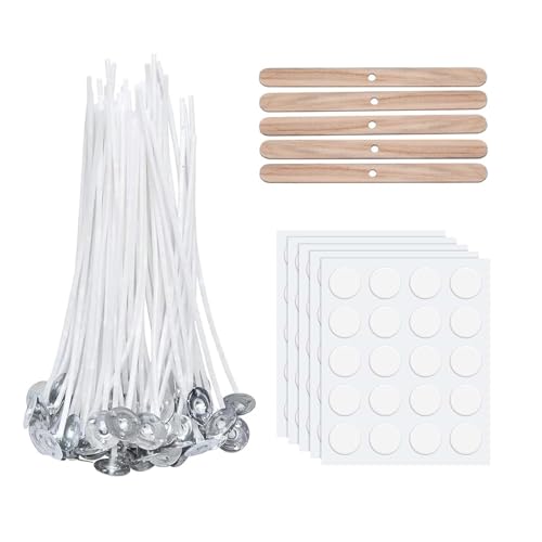 Scentoria 100 Stück Kerzendocht, Kerzendochte für Kerzen, Kerzen Docht Set, Kerzendocht Kaufen, Kerzendochte für Dicke Kerzen, Kerzen Selber Machen Set, Dochte für Kerzen Gießen, Candle Wick 6 cm Scentoria 100 Stück Kerzendocht, Kerzendochte für Kerzen, Kerzen Docht Set, Kerzendocht Kaufen, Kerzendochte für Dicke Kerzen, Kerzen Selber Machen Set, Dochte für Kerzen Gießen, Candle Wick 6 cm von Scentoria