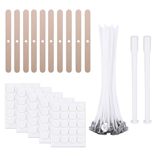 Scentoria 100 Stück Kerzendocht, Kerzendochte für Kerzen, Kerzen Docht Set, Kerzendocht Kaufen, Kerzendochte für Dicke Kerzen, Kerzen Selber Machen Set, Dochte für Kerzen Gießen, Candle Wick(15cm R) von Scentoria