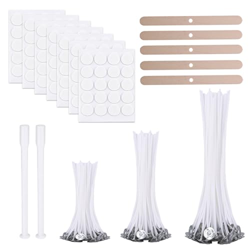 Scentoria 150 Stück Kerzendocht, Kerzendochte für Kerzen, Kerzen Docht Set, Kerzendocht Kaufen, Kerzendochte für Dicke Kerzen, Kerzen Selber Machen Set, Dochte für Kerzen Gießen, Candle Wick(10/15/20) von Scentoria