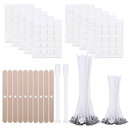Scentoria 200 Stück Kerzendocht, Kerzendochte für Kerzen, Kerzen Docht Set, Kerzendocht Kaufen, Kerzendochte für Dicke Kerzen, Kerzen Selber Machen Set, Dochte für Kerzen Gießen, Candle Wick(10/15cm U von Scentoria