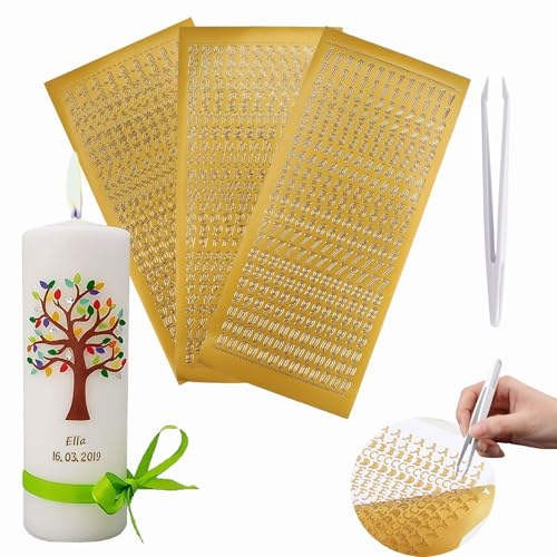 Scentoria 3 Stück Wachsbuchstaben für Kerzen Mit Pinzette, Klebebuchstaben, Buchstaben Aufkleber, Wachsstifte für Kerzen, Buchstaben Aufkleber Gold, Wachsbuchstaben für Kerzen Gold A Scentoria 3 Stück Wachsbuchstaben für Kerzen Mit Pinzette, Klebebuchstaben, Buchstaben Aufkleber, Wachsstifte für Kerzen, Buchstaben Aufkleber Gold, Wachsbuchstaben für Kerzen Gold A von Scentoria
