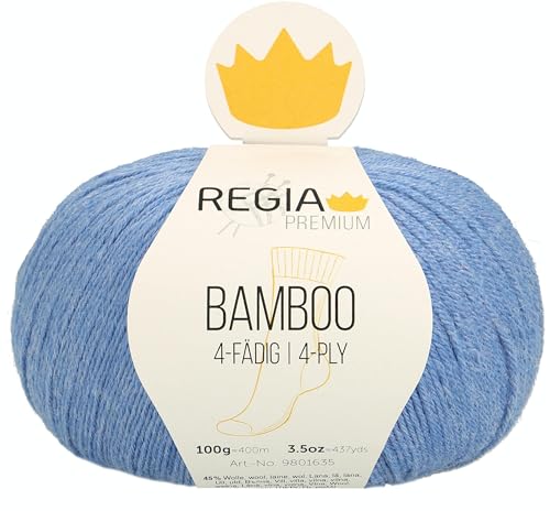 Schachenmayr Regia Bamboo, 100G denim blue Handstrickgarne von Regia