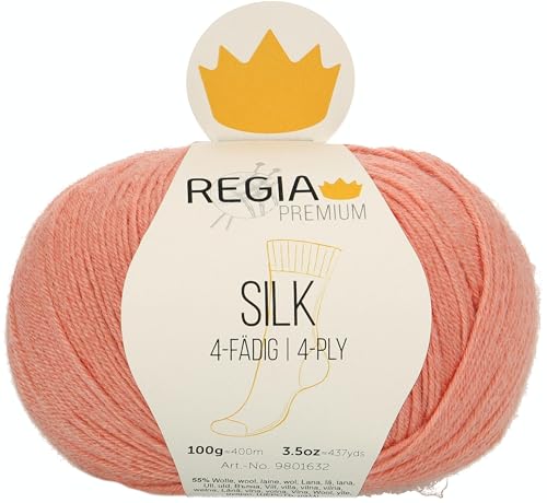 Regia Schachenmayr Premium Silk, 100G apricot Handstrickgarne von Regia