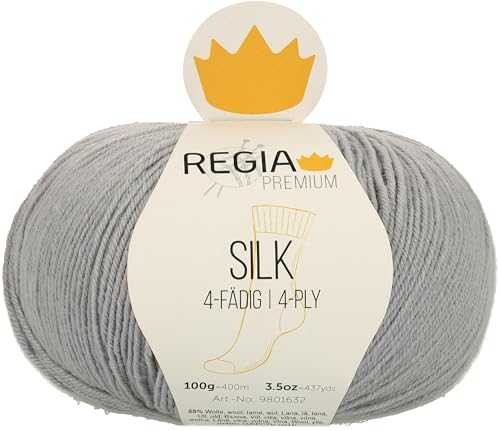 Schachenmayr Regia Premium Silk, 100G silberblau Handstrickgarne von Regia