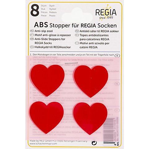 Regia ABS-Sockenstopper "Herzen", rot Regia ABS-Sockenstopper "Herzen", rot von Schachenmayr Regia