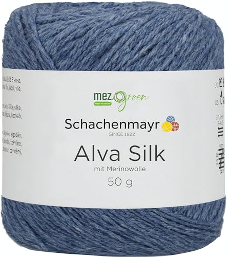 Schachenmayr Alva Silk, 50G denim Handstrickgarne von Schachenmayr since 1822