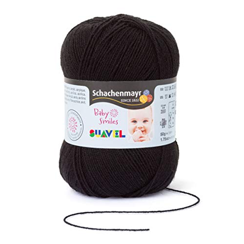 Schachenmayr Baby Smiles Suavel 9814876-01099 black Handstrickgarn, Häkelgarn, Babygarn Schachenmayr Baby Smiles Suavel 9814876-01099 black Handstrickgarn, Häkelgarn, Babygarn von Schachenmayr since 1822