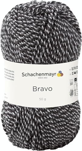 Schachenmayr Bravo 9801211-08181 graphit mouliné Handstrickgarn, Häkelgarn von Schachenmayr since 1822