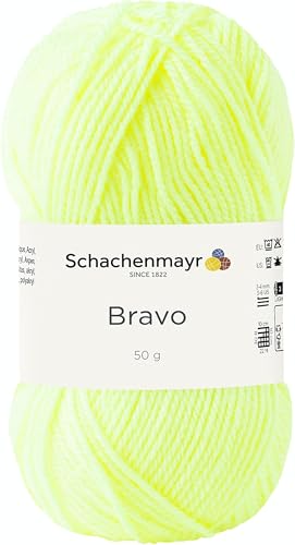 Schachenmayr Bravo, 50G neon gelb Handstrickgarne von Schachenmayr since 1822