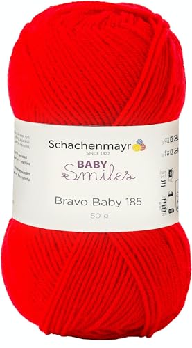Schachenmayr Baby Smiles Bravo Baby 185 9801212-01030 rot Handstrickgarn, Häkelgarn, Babygarn Schachenmayr Baby Smiles Bravo Baby 185 9801212-01030 rot Handstrickgarn, Häkelgarn, Babygarn von Schachenmayr since 1822