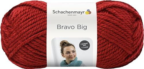 Schachenmayr Bravo Big, 200G burgund Handstrickgarne von Schachenmayr since 1822