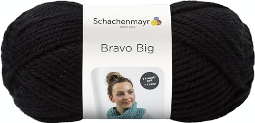 Schachenmayr Bravo Big, 200G schwarz Handstrickgarne von Schachenmayr since 1822
