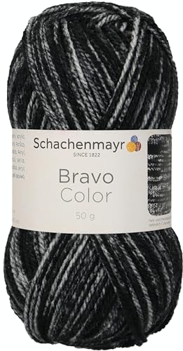 Schachenmayr Bravo Color 9801421-02114 graphit denim Handstrickgarn, Häkelgarn von Schachenmayr since 1822