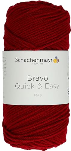 Schachenmayr Bravo Quick&Easy, 100G weinrot Handstrickgarne von Schachenmayr since 1822