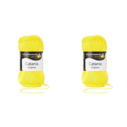 Schachenmayr Catania, 50G löwenzahn Handstrickgarne (Packung mit 2) von Schachenmayr since 1822