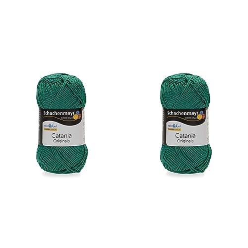 Schachenmayr Catania, 50G smaragd Handstrickgarne (Packung mit 2) von Schachenmayr since 1822