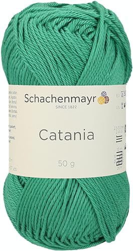 Schachenmayr Catania 9801210-00241 golfgrün Handstrickgarn, Häkelgarn, Baumwolle von Schachenmayr since 1822