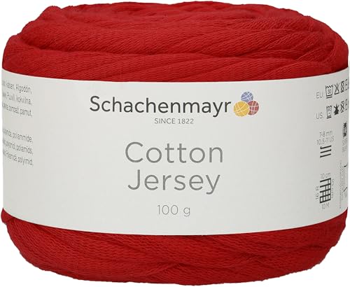Schachenmayr Cotton Jersey, 100G rot Handstrickgarne von Schachenmayr since 1822
