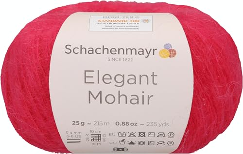 Schachenmayr Elegant Mohair, 25G himbeere Handstrickgarne Schachenmayr Elegant Mohair, 25G himbeere Handstrickgarne von Schachenmayr since 1822
