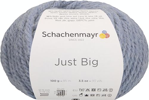 Schachenmayr Just Big, 100G nebelblau meliert Handstrickgarne Schachenmayr Just Big, 100G nebelblau meliert Handstrickgarne von Schachenmayr since 1822