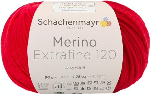 Schachenmayr Merino Extrafine 120, 50G cherry Handstrickgarne von Schachenmayr since 1822