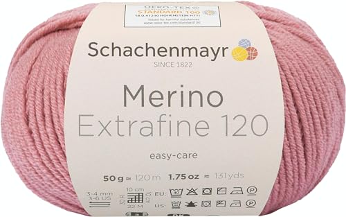 Schachenmayr Merino Extrafine 120, 50G rose pink Handstrickgarne von Schachenmayr since 1822