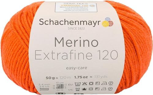 Schachenmayr Merino Extrafine 120, 50G orange Handstrickgarne von Schachenmayr since 1822
