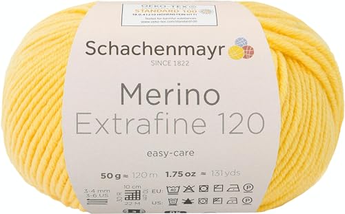 Schachenmayr Merino Extrafine 120 9807552-00120 sonne Handstrickgarn, Schurwolle Schachenmayr Merino Extrafine 120 9807552-00120 sonne Handstrickgarn, Schurwolle von Schachenmayr since 1822
