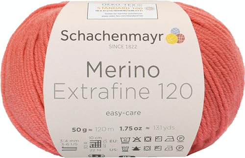 Schachenmayr Merino Extrafine 120 9807552-00134 koralle Handstrickgarn, Schurwolle Schachenmayr Merino Extrafine 120 9807552-00134 koralle Handstrickgarn, Schurwolle von Schachenmayr since 1822