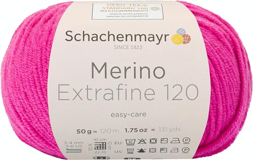 Schachenmayr Merino Extrafine 120, 50G pink Handstrickgarne von Schachenmayr since 1822