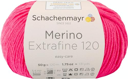 Schachenmayr Merino Extrafine 120 9807552-00139 azalee Handstrickgarn, Schurwolle Schachenmayr Merino Extrafine 120 9807552-00139 azalee Handstrickgarn, Schurwolle von Schachenmayr since 1822