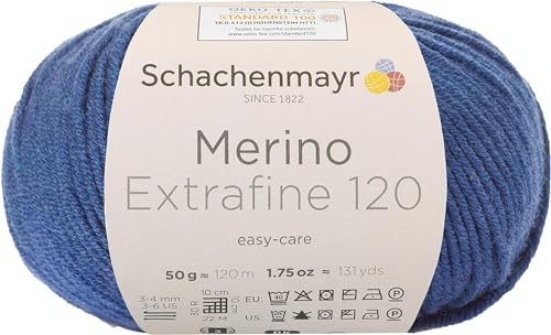 Schachenmayr Merino Extrafine 120 9807552-00155 navy Handstrickgarn, Schurwolle Schachenmayr Merino Extrafine 120 9807552-00155 navy Handstrickgarn, Schurwolle von Schachenmayr since 1822