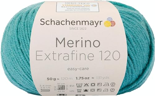 Schachenmayr Merino Extrafine 120 9807552-00176 meergrün Handstrickgarn, Schurwolle Schachenmayr Merino Extrafine 120 9807552-00176 meergrün Handstrickgarn, Schurwolle von Schachenmayr since 1822