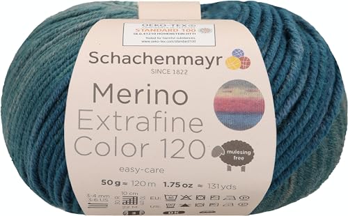 Schachenmayr Merino Extrafine 120 Color, 50G emerald Handstrickgarne von Schachenmayr since 1822