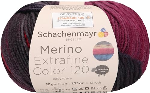 Schachenmayr Merino Extrafine 120 Color, 50G wildberry Handstrickgarne von Schachenmayr since 1822