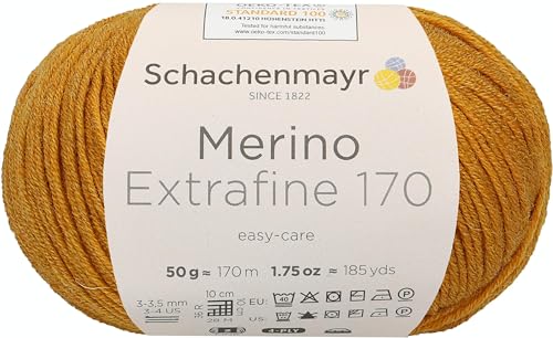Schachenmayr Merino Extrafine 170, 9807551-00026, Farbe: Gold Meliert, Handstrickgarne Schachenmayr Merino Extrafine 170, 9807551-00026, Farbe: Gold Meliert, Handstrickgarne von Schachenmayr since 1822