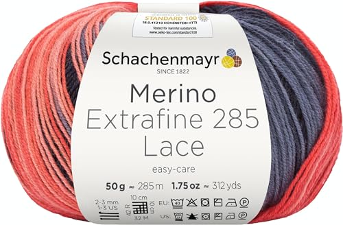 Schachenmayr Merino Extrafine 285 Lace, 50G coccin Handstrickgarne von Schachenmayr since 1822