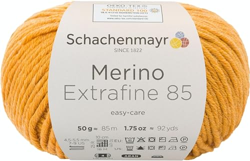 Schachenmayr Merino Extrafine 85 9807554-00226 gold meliert Handstrickgarn, Schurwolle von Schachenmayr since 1822
