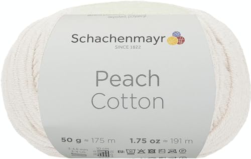 Schachenmayr Peach Cotton, 50G weiß Handstrickgarne von Schachenmayr since 1822