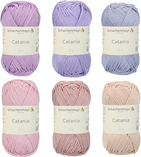 Schachenmayr Catania, Set baby rosa mix Handstrickgarne von Schachenmayr since 1822