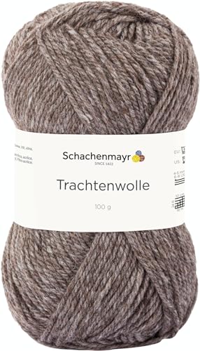Schachenmayr Trachtenwolle 9801876-00012 holz meliert Handstrickgarn von Schachenmayr since 1822