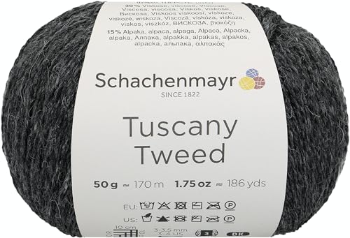 Schachenmayr Tuscany Tweed, 50G dunkelgrau Handstrickgarne von Schachenmayr since 1822